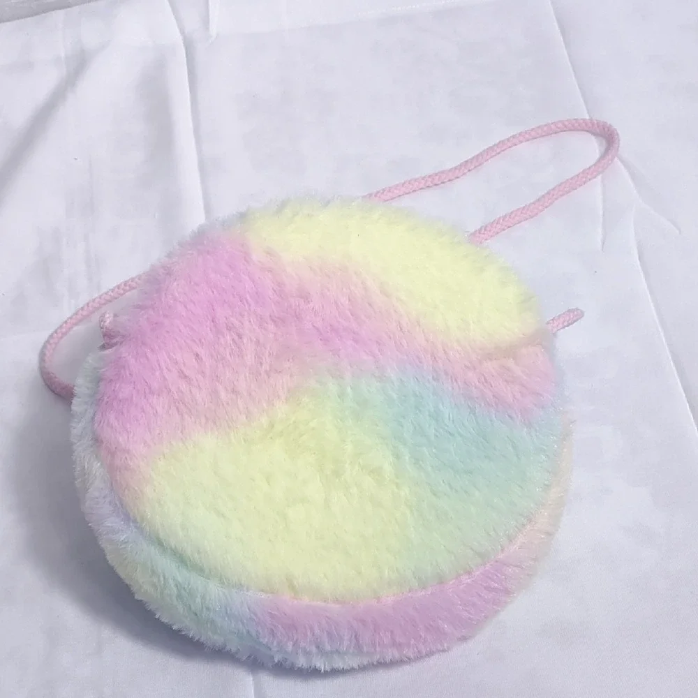 Pastel Unicorn‎ Plush Crossbody Bag